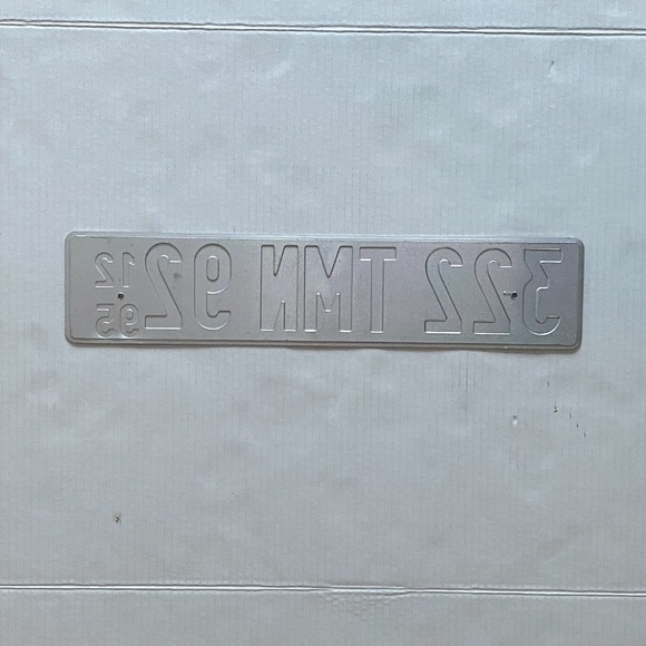 FRANCE VINTAGE 1995 RED TEMPORARY TRANSIT LICENSE PARIS HAUTS DE SEINE - Picture 2 of 2